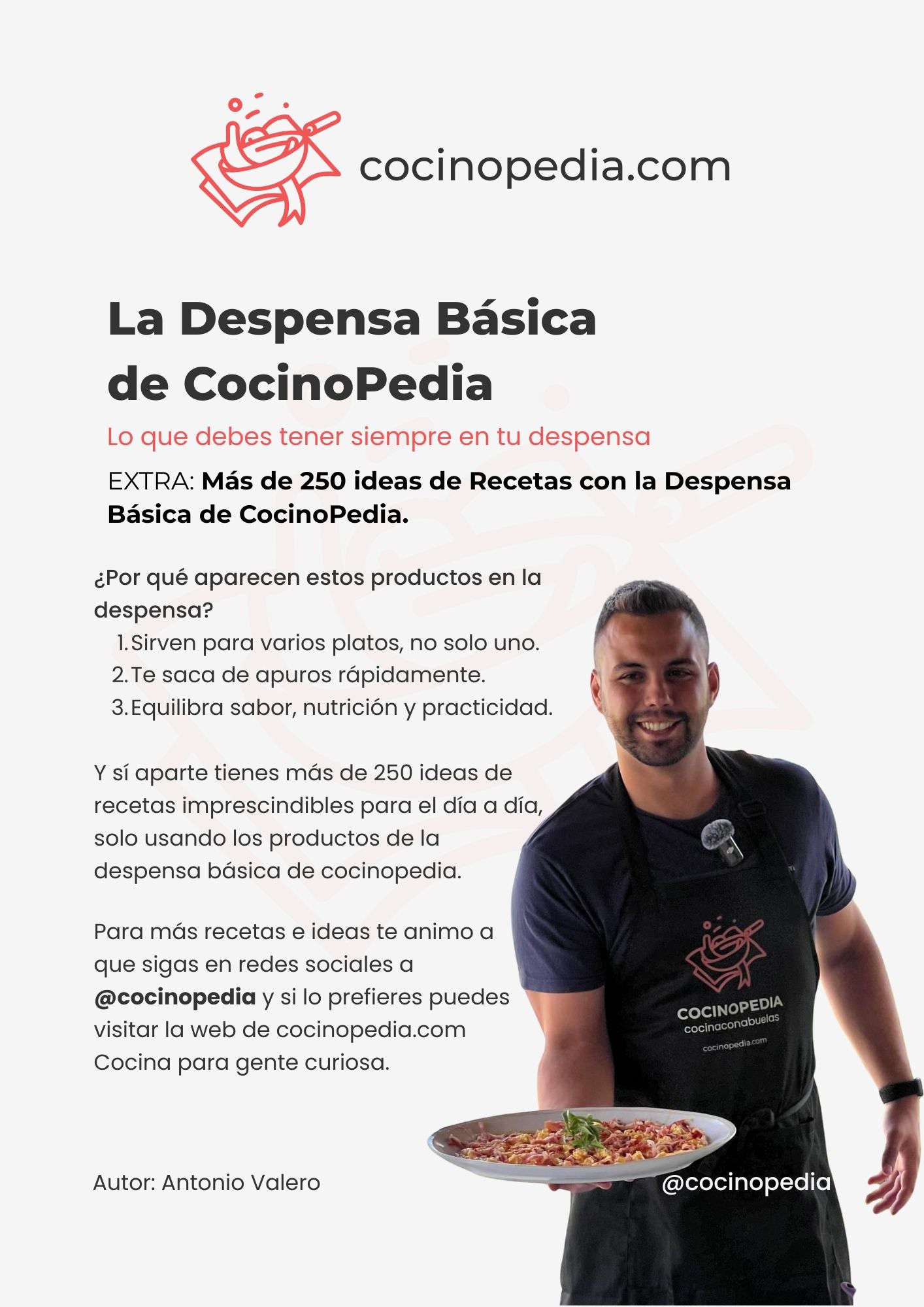 Despensa básica de cocinopedia y más de 250 ideas de Recetas